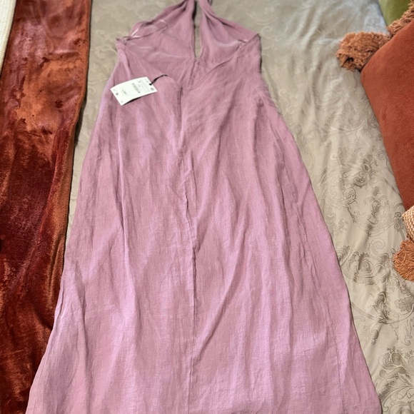 NWT: Zara Linen Halter Dress sz small - Picture 3 of 5